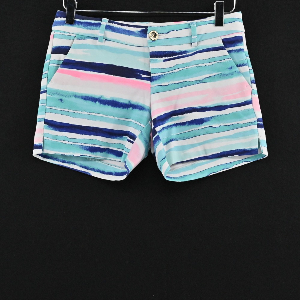 Lilly Pulitzer Callahan Knit Ponte Short Womens Size 0 Striped Casual Shorts
